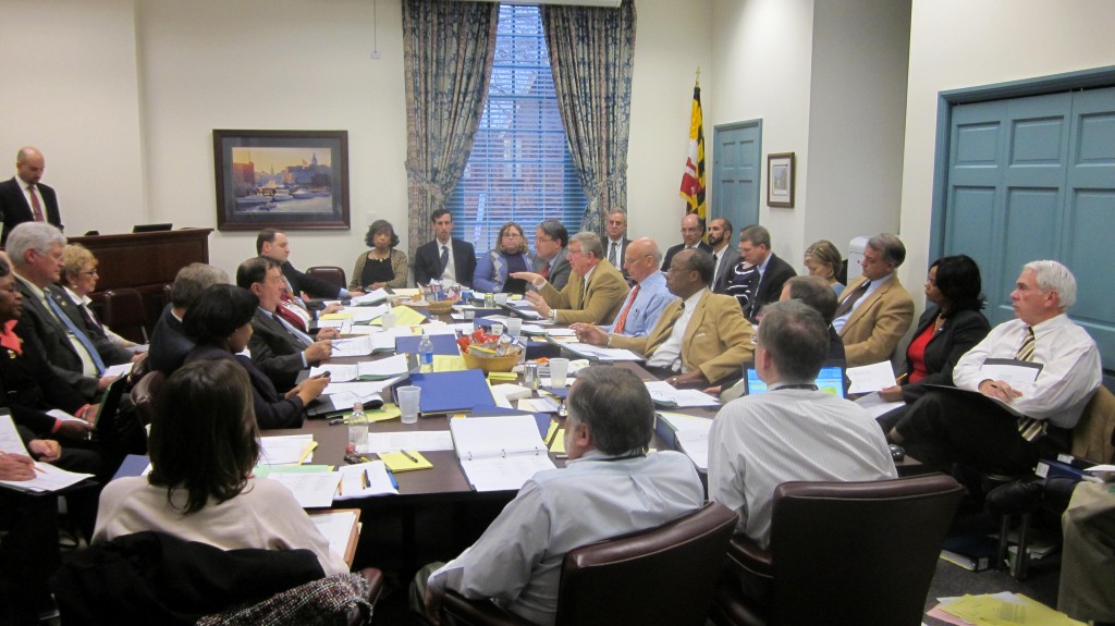 House and Senate members meet on budget conference in 2011. Most of the same players in the same seats were at Tuesday's conference committee.