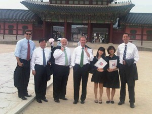 OMalley-delegation-Korea The Maryland in Asia delegation outside of Gyeongbokgung Palace in Korea.