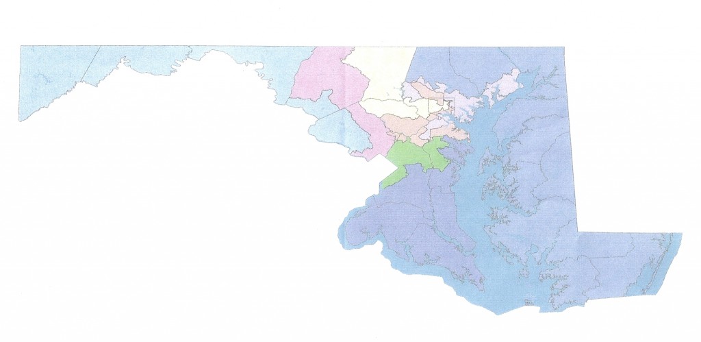 Redistricting map0001 A possible congressional redistricting map.
