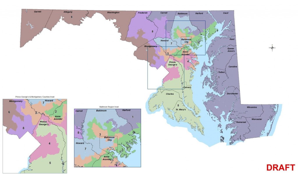 Congressional redistricting map by the governor's redistricting advisory committee