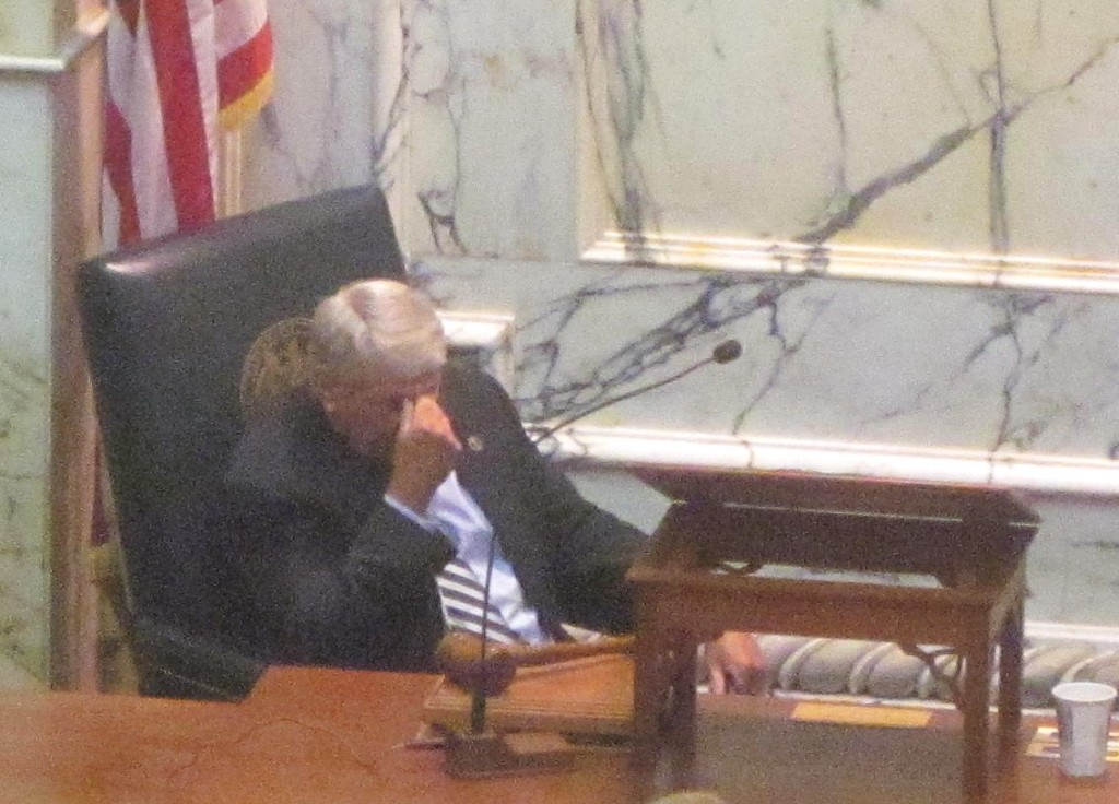 House Speaker Michael Busch during gambling debate.