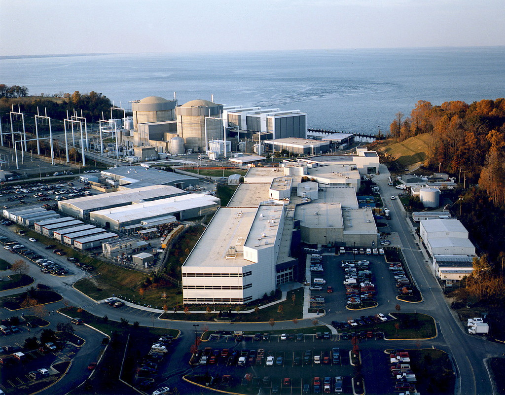 Calvert Cliffs nuclear power plant on the Chesapeake Bay in Lusby (photo by NRCGov on Flickr)