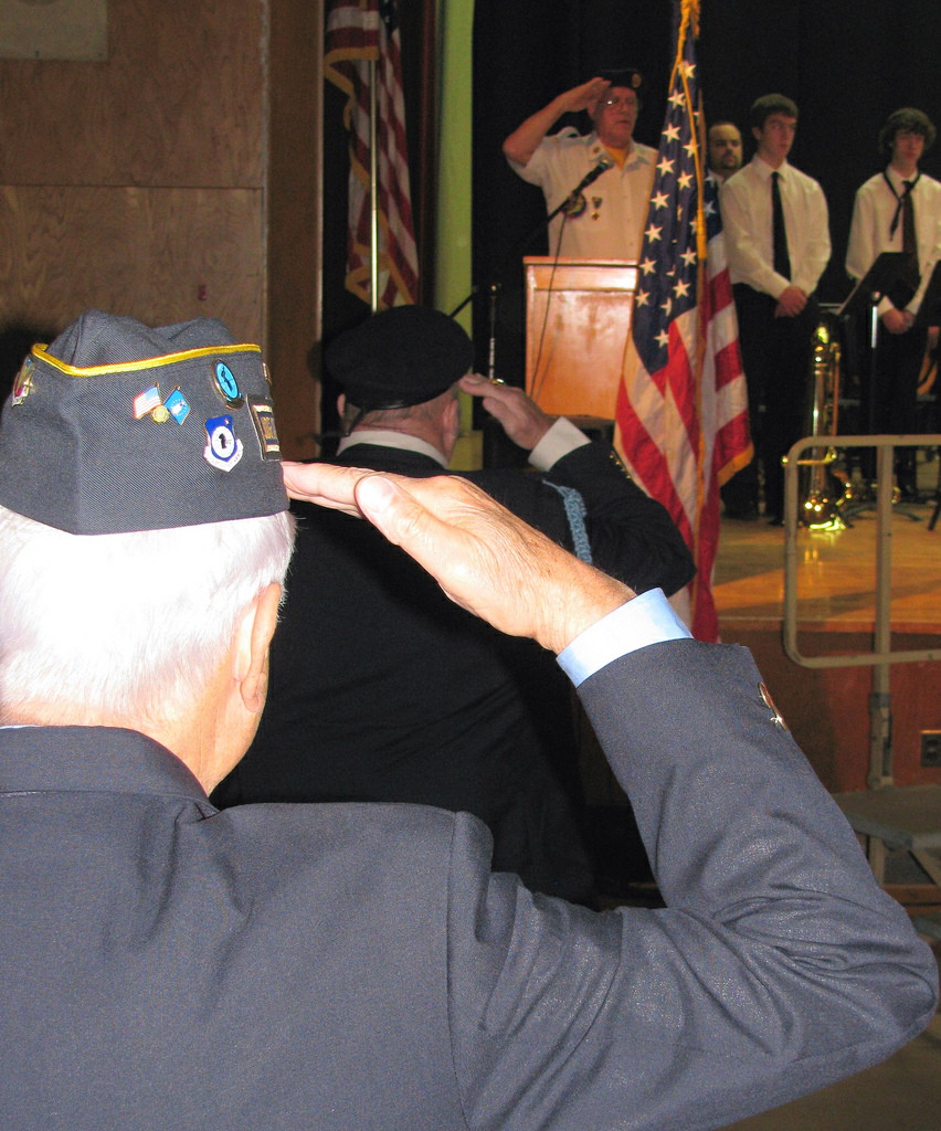 Veterans salute by Mark Sardella on Flickr