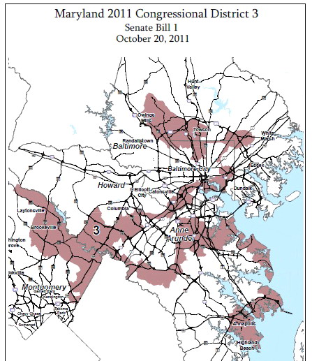 3rd Congressional District 2012 (Md. Planning Dept. map)