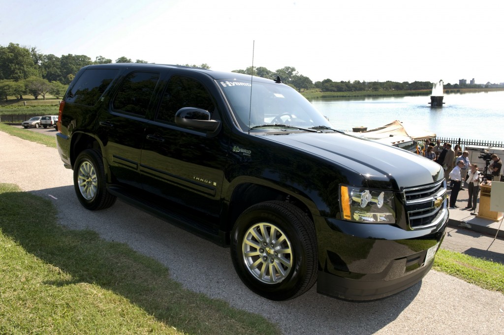 The governor and lieutenant governor both are driven in Chevy Tahoe hybrid SUVs with transmission manufactured in Maryland. 
