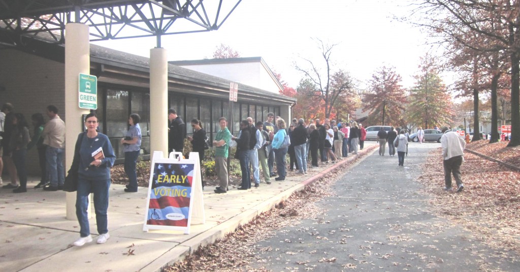 Early voting in Columbia Oct. 27.