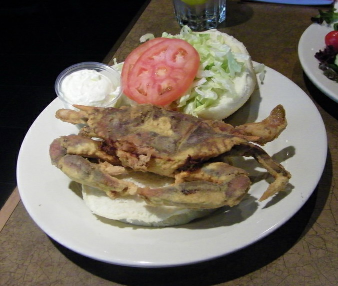 Soft-shell crab sandwich by cseeman on flickr