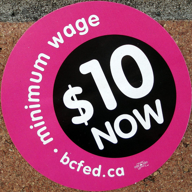 Minimum wage $10 now (by mag3737/flickr)