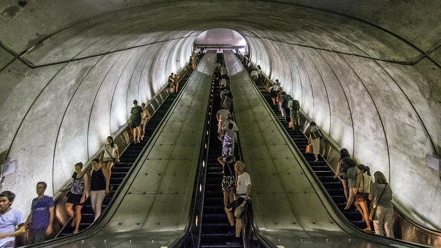 Bethesda Metro escalators
