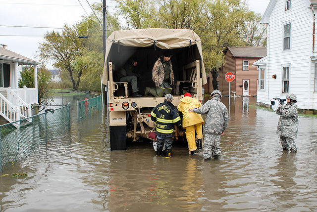 Crisfield flooding 2012 (Photo by Maryland National Guard on Flickr)