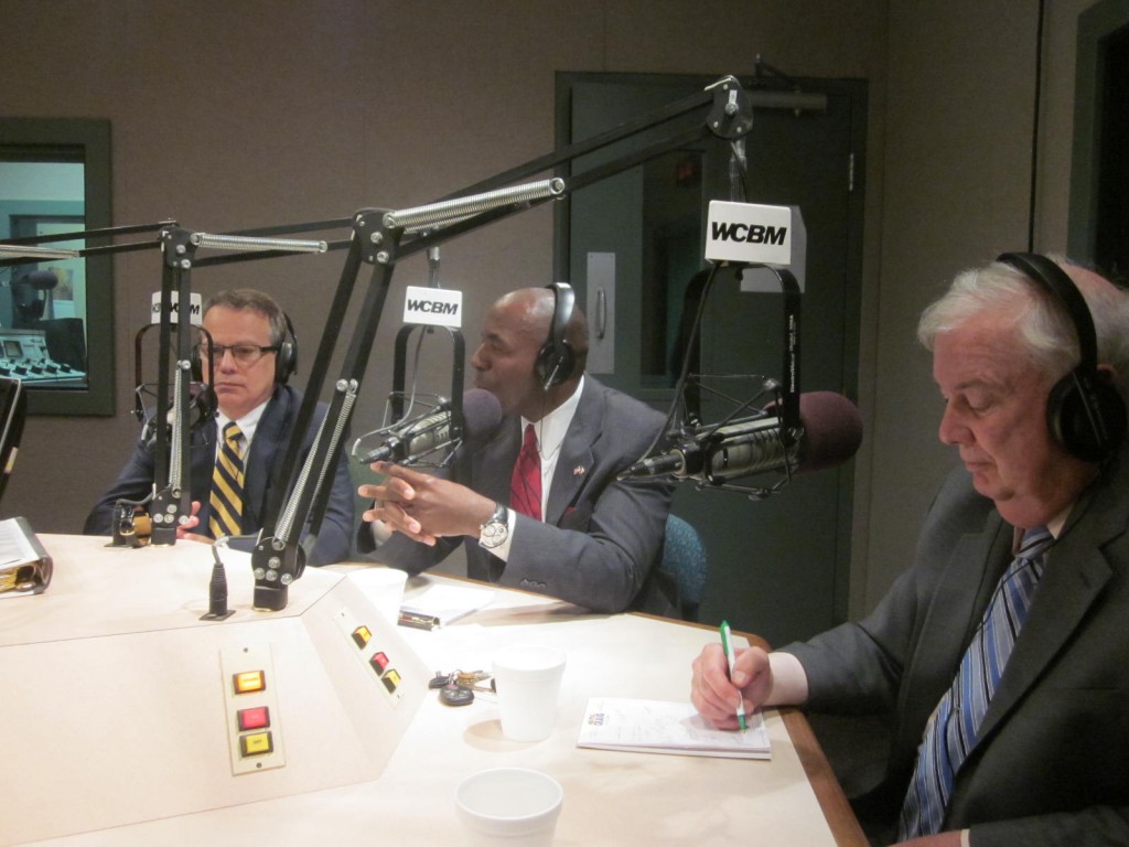 On WCBM Thursday, from left, Ron George, Charles Lollar, and David Craig.