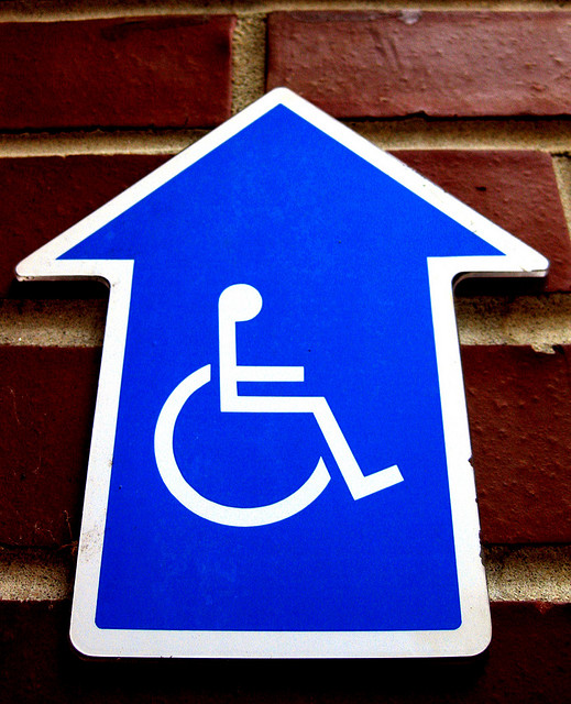 Handicap wheelchair sign by Skakerman on Flickr