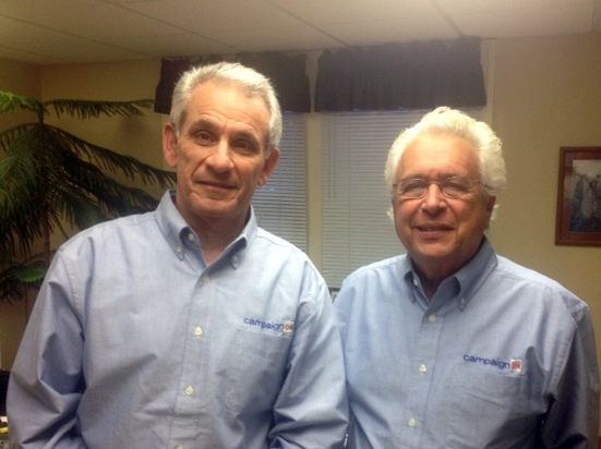 Herb Sweren, left, and Barry Silverman, co-founders of CampaignOn.
