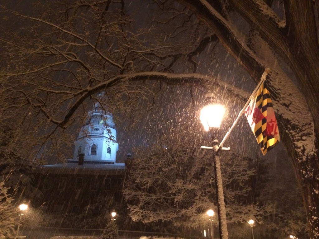 State House in snow (Photo by Matt Proud)