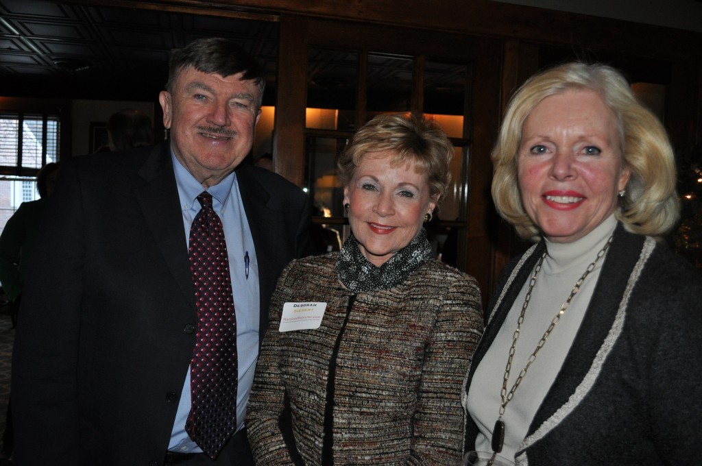 Len Lazarick, lobbyist Debbie Siebert and publisher Veronica Tovey of What's Up magazines.