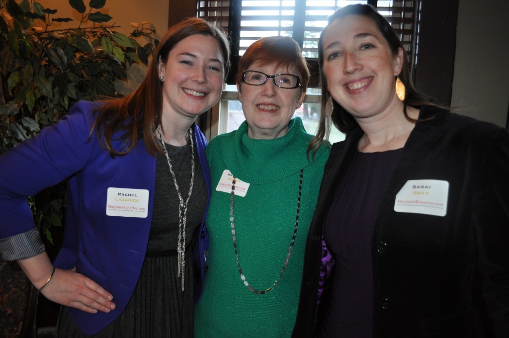 From left: Rachel Lazarick, Maureen Kelley and Sarai Gray.