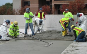 Concrete remediation work at Silver Spring Transit Center