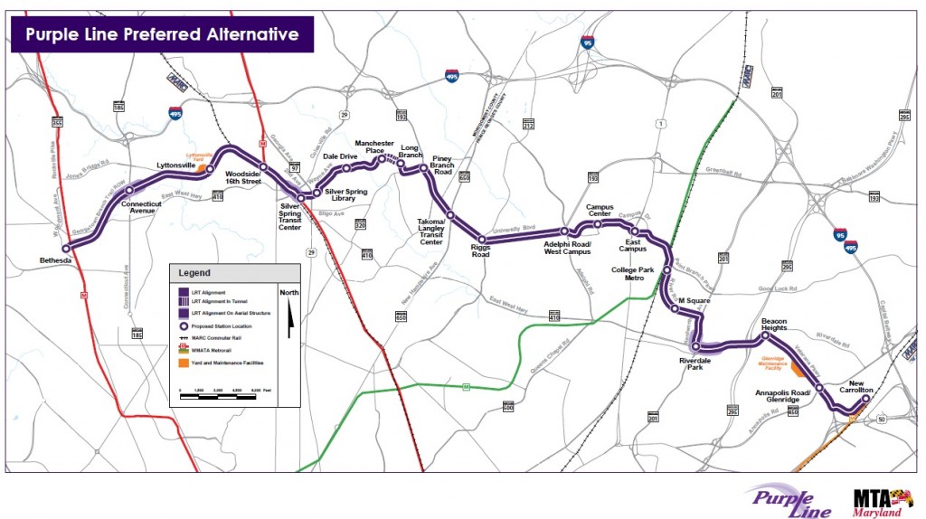 Purple Line Map