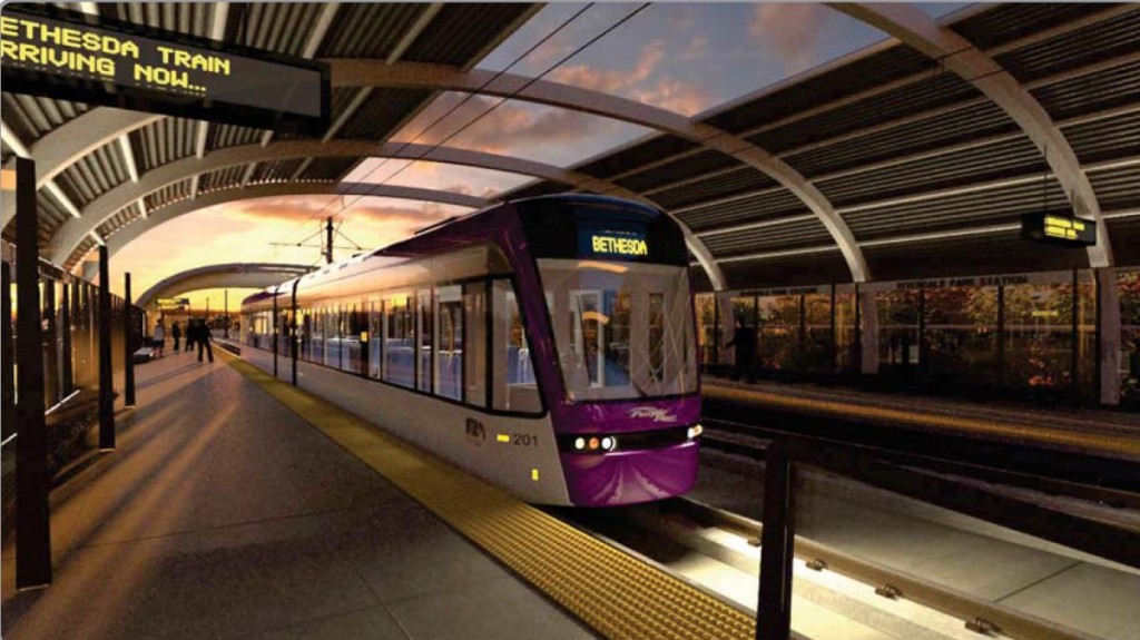 Purple Line Riverdale Park Bethesda Train