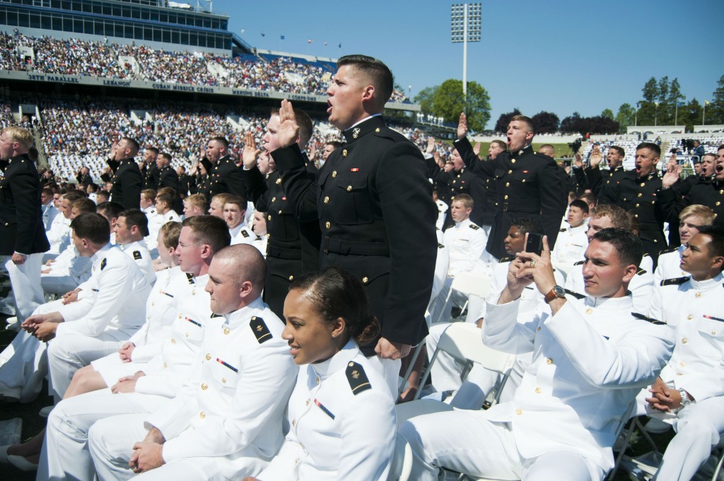 Naval academy marines sworn in
