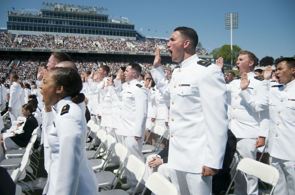 Naval academy swearing in