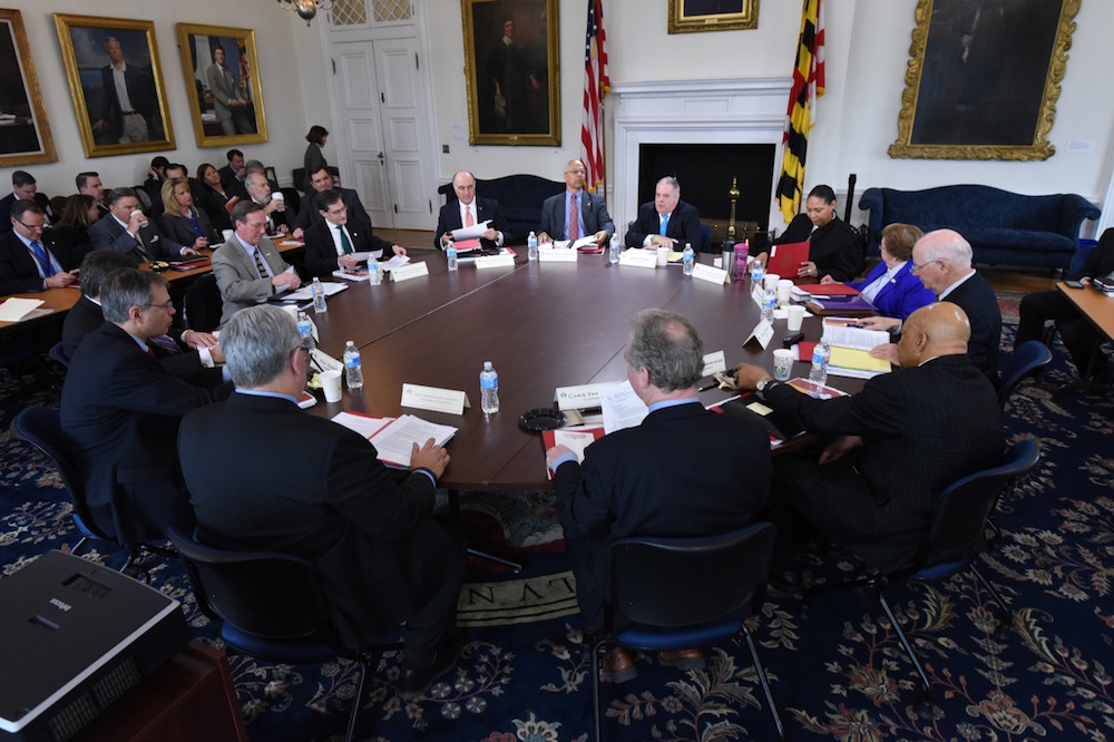 Gov. Hogan meets with members of Maryland's congressional delegation. Governor's Office photo. 