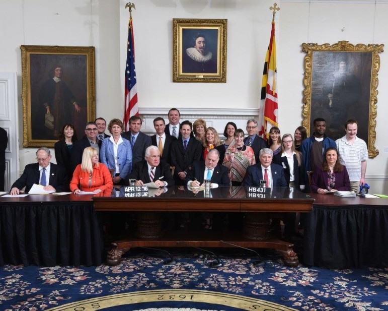 Gov. Hogan signs bill allowing people with disabilities to save more money than currently allowed and keep their government benefits. 