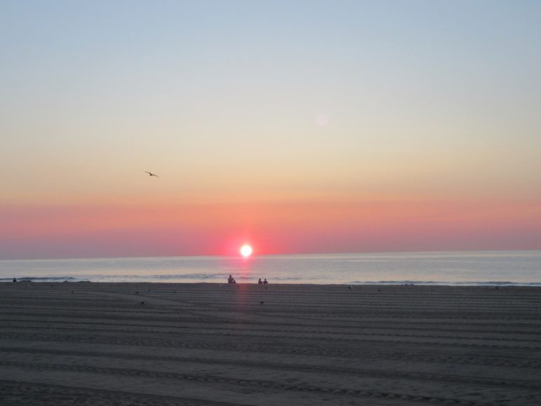 Sunrise in Ocean City, Md. Photo by Len Lazarick, MarylandReporter.com