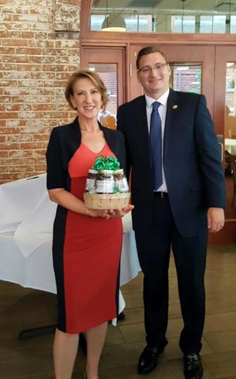 Carly Fiorina and Sen. Michael Hough
