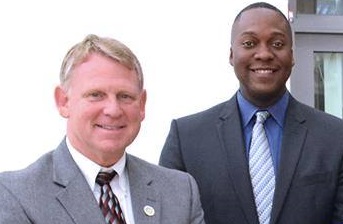 Howard County Executive Allan Kittleman and Council Chair Calvin Ball in a recent Facebook photo.
