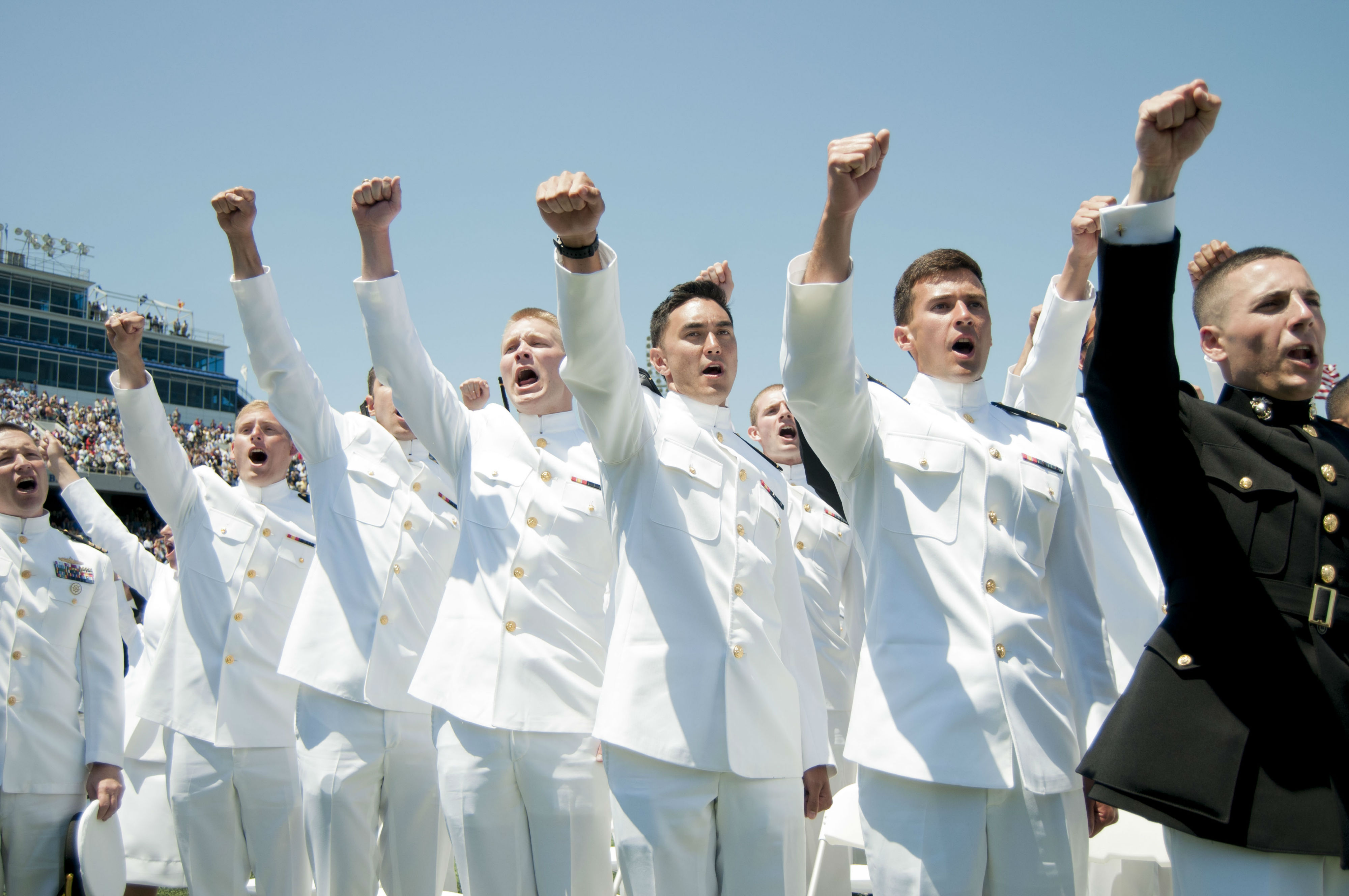 Scenes from the Naval Academy graduation