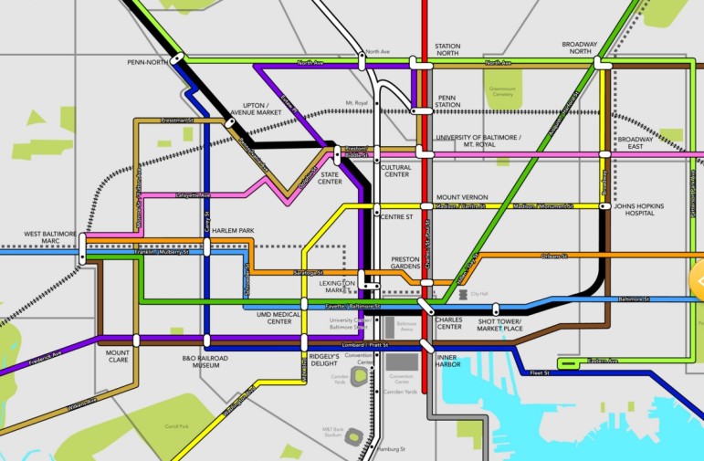 Baltimore Link Map color