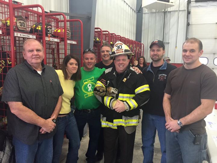 Adding to our Larry Hogan in hats collection, the governor visits a Garrett County fire company as part of his Western Maryland tour. 