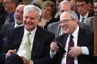 James Soltesz, left, and Abba David Poliakoff, co-chairs of the Regulatory Reform Commission. 