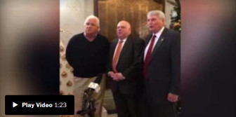 From left, Sen. President Miller, Gov. Hogan and House Speaker Busch. Video by Ovetta Wiggins, the Washington Post.