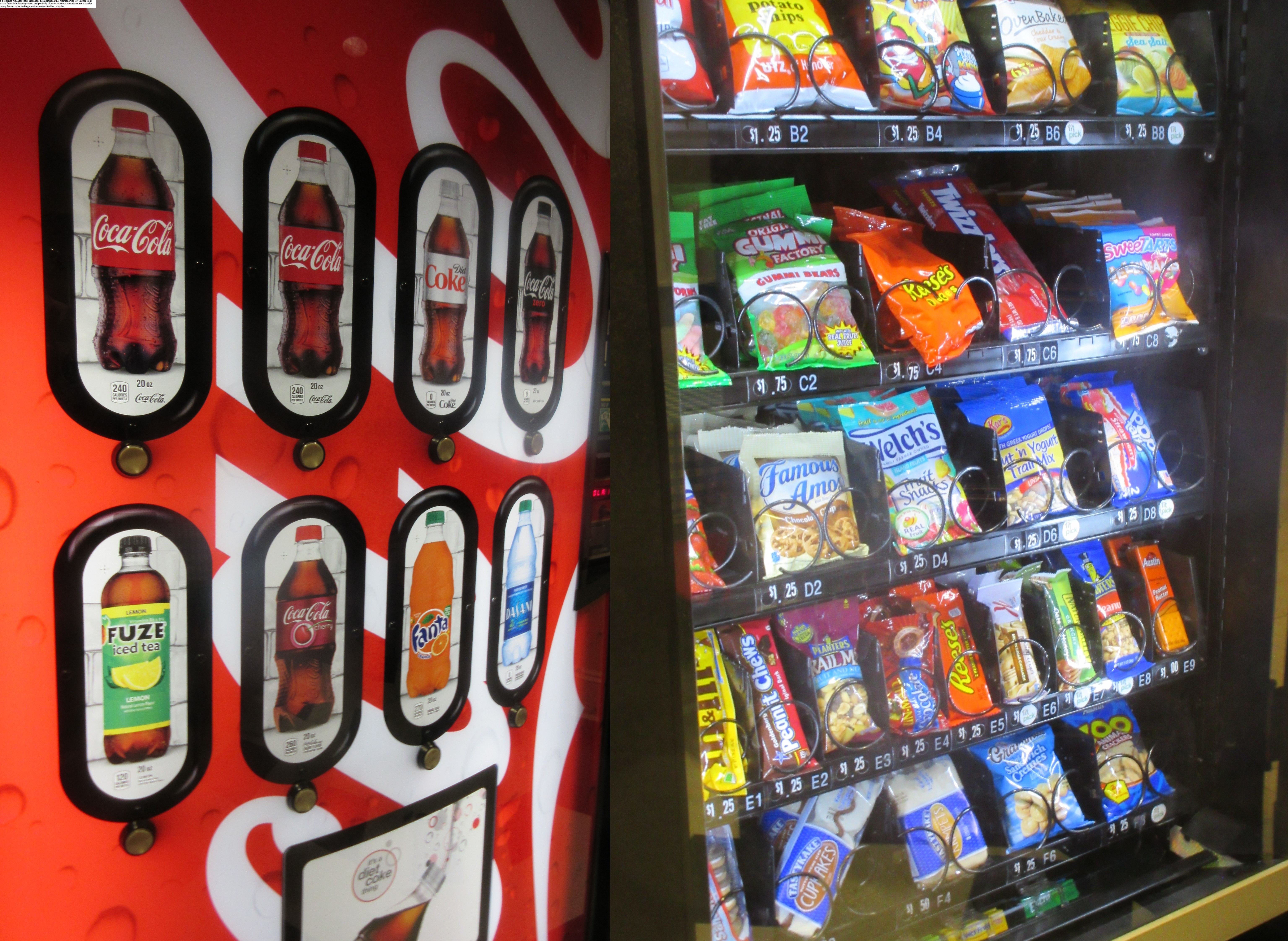 Bill requires healthier choices in vending machines on state property