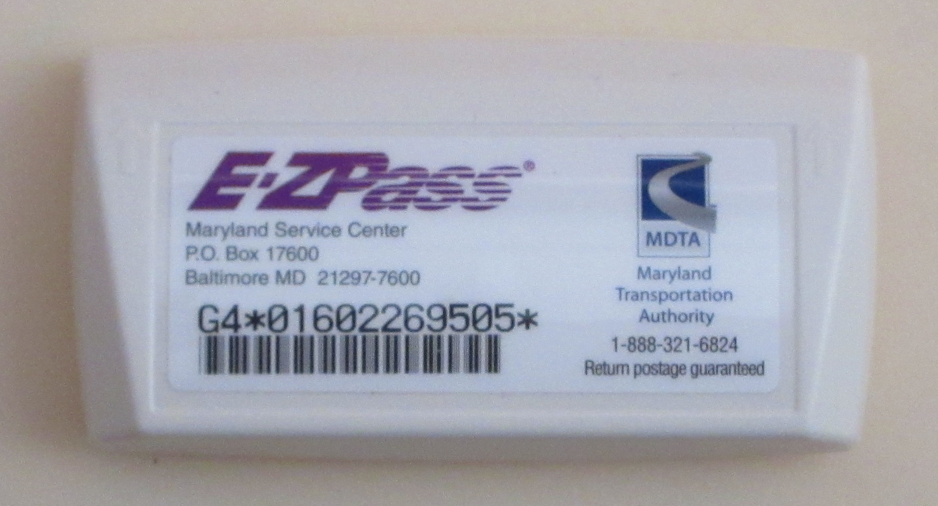 ipass license plate mounted transponder