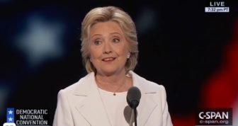 Hillary Clinton's acceptance speech. 