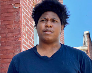 “Why did that happen to us in school?” Damani Thomas, 18, of Baltimore in spring 2020.  (Capital News Service photo)