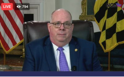Hogan applauds bipartisan cooperation among the nation’s governors in the fight against COVID-19