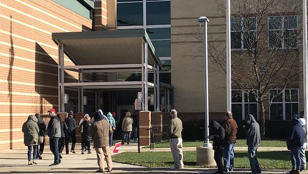 Voters at Frederick County precinct divided over Trump and Biden