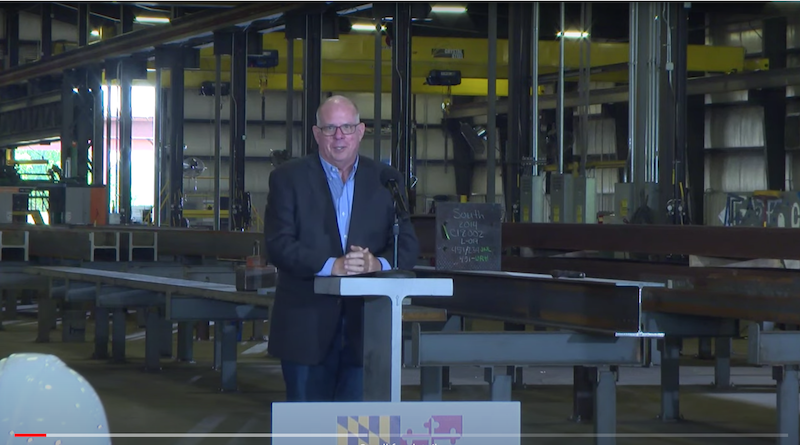 Hogan touts $72 million partnership for state’s first offshore wind steel fabrication center