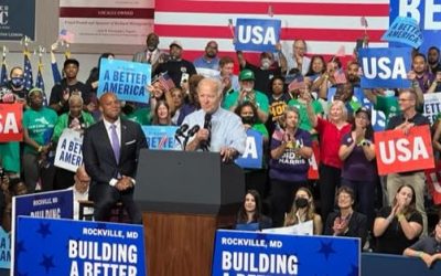 Biden rips into MAGA Republicans, rallies Maryland’s Democrats at Rockville event