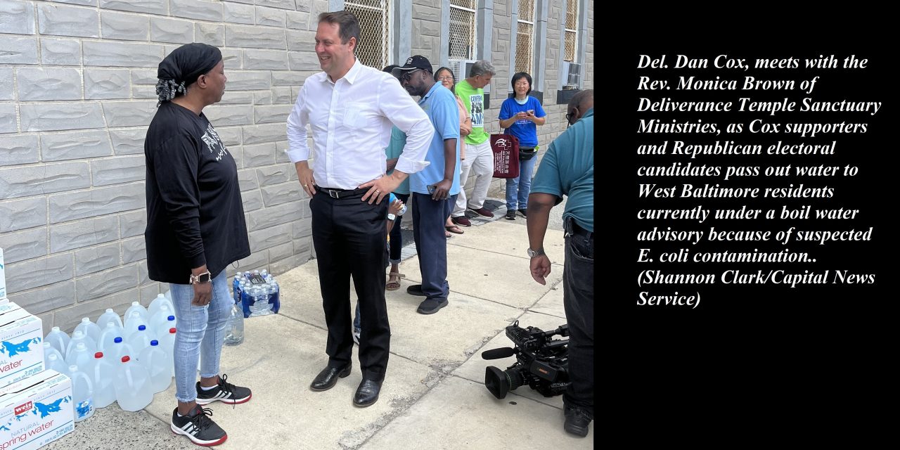State Roundup: Candidates for governor distribute water in Baltimore