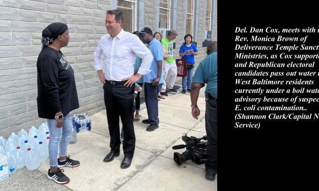 State Roundup: Candidates for governor distribute water in Baltimore