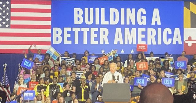 President Biden rallies in Maryland in last minute push for Democrats 