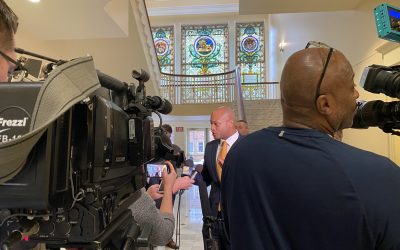 Gov. Moore testifies in support of bill giving a larger tax break to military retirees