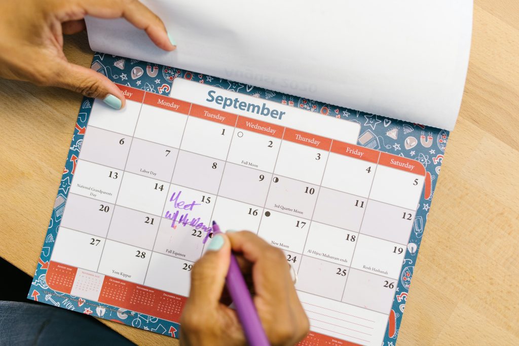 Photo by RDNE Stock project: https://www.pexels.com/photo/person-marking-his-calendar-7580934/