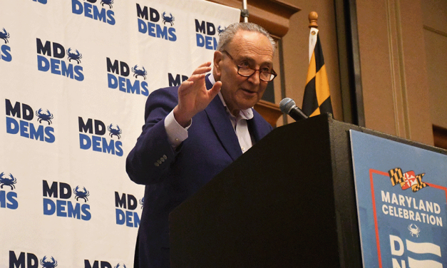 Schumer crashes Maryland delegation breakfast, touts Alsobrooks candidacy