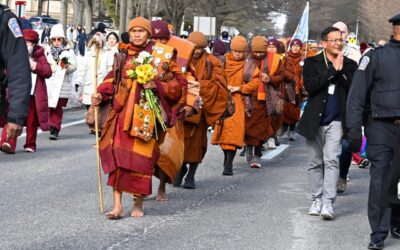 state roundup: monks ‘walk for peace’ to state capital; raskin visits ice facility;general assembly passes ban on ICE agreements